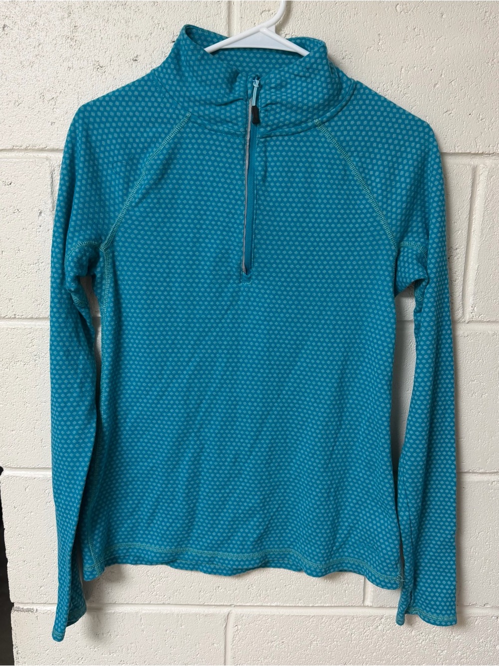 Eddie Bauer Teal Quarter-Zip Pullover
